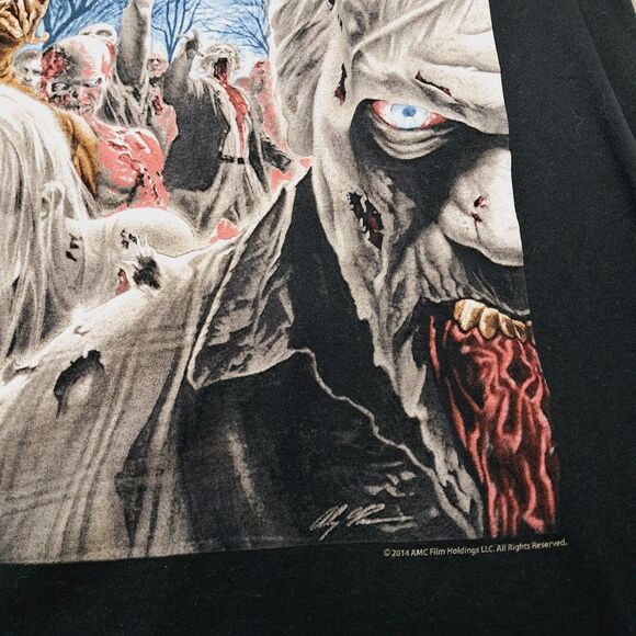 AMC The Walking Dead Season 4 Alex Ross Zombies Black T-shirt Small 2014 Gildan - Picture 4 of 7